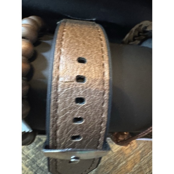 American Exchange Mens Bracelet And Watch Set New Brown - AS IS - Picture 8 of 8